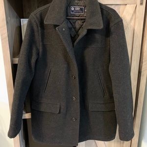 JCrew Black Wool Peacoat